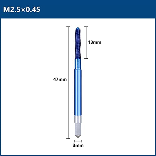 מכונת יצירה ללא צנרת ברזי M2-M12 חוט מצופה כחול ברז על מקדח מקדח ברזים של מקדח 1 pcs
