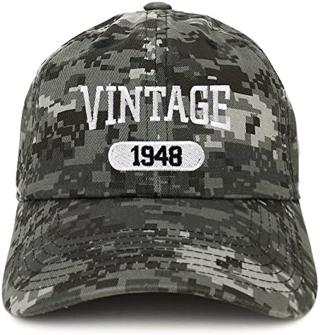 טרנדי הלבשה חנות בציר 1948 רקום 75 יום הולדת רגוע הולם כותנה כובע