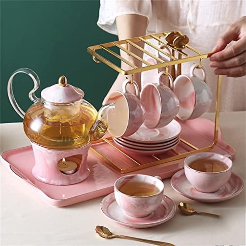 ZLXDP בסגנון נורדי פירות פירות תה כוס תה פרח קומקום פרחים סט אחר הצהריים תה תה תה.