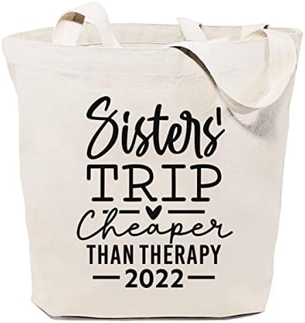 טיול אחות Sauivd 2022 זול יותר מטיפול תיק קנבס לנשים לנשים תיק קניות מכולת לחופשה מצחיקה לשימוש חוזר