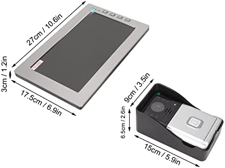 חוטית וידאו פעמון, 10.1 אינץ חוטית וידאו אינטרקום מערכת ידיים שיחות חינם עבור בית
