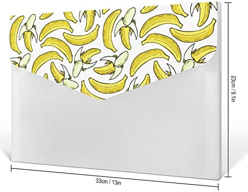 קליפת בננה מודפס הרחבת קובץ תיקיית 6 כיסים אקורדיון מסמכים ארגונית עבור בית משרד