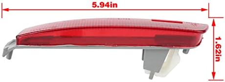 עדשה אדומה קרביה הובילה אורות זנב בלם רפלקטור פגוש ערפל אחורי עבור 2013-2018 ניסן סנטרה
