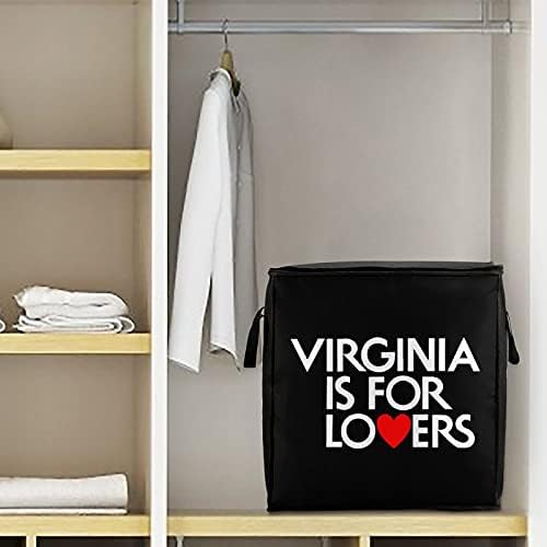 וירג'יניה מיועדת לאוהבים רוכסן תיבת שקיות אחסון גדול של שקיות שמיכה על גבי כרית בגדים שמיכת כריות