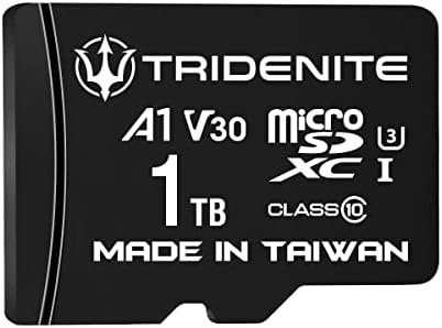 Tridenite 1TB כרטיס מיקרו SD, זיכרון MicroSDXC עבור Nintendo-Switch, GoPro, מזלט, סמארטפון, טאבלט, 4K Ultra HD, A1 UHS-I