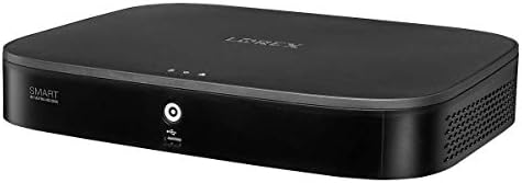 Lorex D861A82B 4K Ultra HD 8 ערוץ 2TB HDD אנלוגי DVR עם איתור תנועה חכמה, שליטה קולית בבית חכם, חריץ 1 HDD, עובד עם