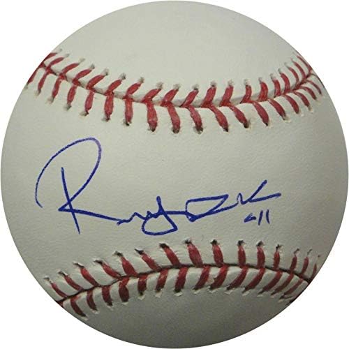 Rubby de la Rosa חתום ביד חתום על חתימה בייסבול בייסבול של ליגת המייג'ור 11 - כדורי חתימה