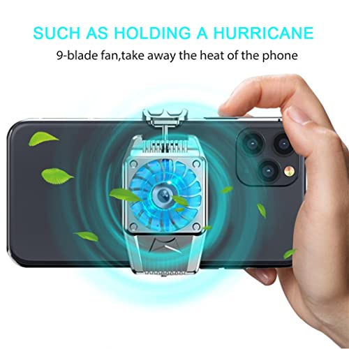 Ycfbh מיני אוניברסלי טלפון נייד קירור קירור רדיאטור טורבו הוריקן משחק טלפון נייד קריר יותר