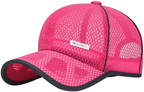 יוניסקס מתכווננת כובעי בייסבול רשת קלאסיים בצבע אחיד נושם פעיל פעילויות חיצוניות