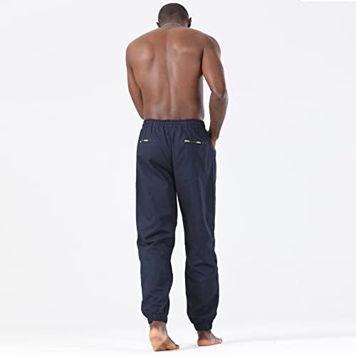 מכנסי רצים אתלטיים של אופנה - מכנסי טרנינג מכנסיים מכנסי מכנסי מטען כותנה מכנסיים ארוכים