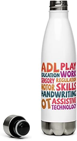 ADL משחק עבודה מרפאה בעיסוק בקבוק מים נירוסטה לבקבוק מים ל- OT, SLP שפת דיבור פתולוג בקבוק מים מבודד לריפוי בעיסוק חובב עבודה
