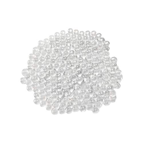 אדמאס-בטא מוצק עגול ברור זכוכית חרוזים, 2.0-2.5 מ מ קוטר, זכוכית שחיקה כדורים, שחיקה מדיה, חבילה של 1 ק ג