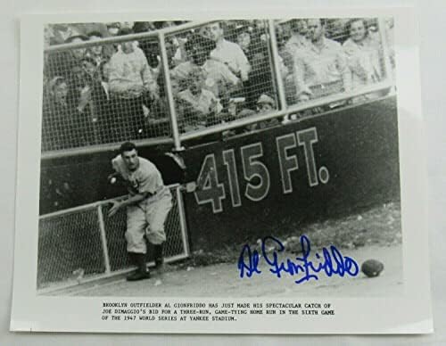 Al Gionfriddo חתום חתימה אוטומטית 8x10 תמונה IV - תמונות MLB עם חתימה