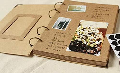 לינלין רטרו קראפט אלבום נייר מדריך נסיעות ידני הדבקת תמונות ריק עטיפה עטיפה עלים רופפים אלבום יד -אלבום תמונות
