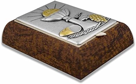 קופסת מזכרת מחרוזת דקורטיבית עם פלאק קדוש