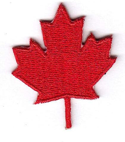 קנדי אדום מייפל עלה ברזל על טלאי קנדה סמל