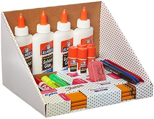 ערכת אספקת בית ספר: מדגישי Sharpie, Pens Pens, Expo Dry Arase, Elmer's Glue & More, 31 Count