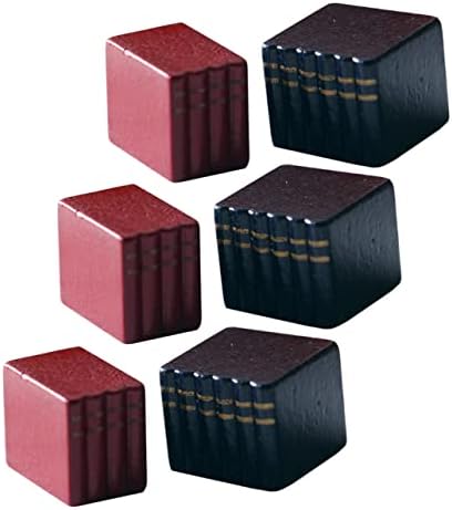 6 יחידות קלאסי ספר אביזרי עבור פארה קוארטוס קישוט בית חווה דקור ספרי קישוטי מיני ריהוט צעצועי עץ מיניאטורי