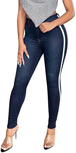עסקי מכנסיים מזדמנים לנשים גודל 14 למתוח נשים של ג 'ינס דק גבוהה כיס נשים מכנסי קז' ואל לחורף
