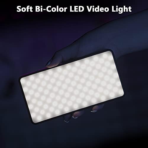 לוח אור אור אורדרו LED לוח אור לצילום בהירות מתכווננת וטמפרטורת צבע 2700 ~ 6500K CRI 95+ עם מצלמת נעליים חמה מילוי אור