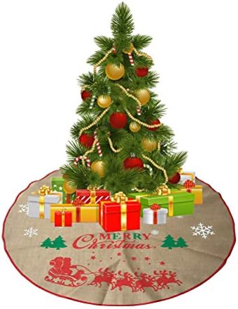 חצאית עץ חג המולד של סטובוק כיסוי עץ עץ כיסוי קישוטים לחג המולד קישוטי 120 סמ