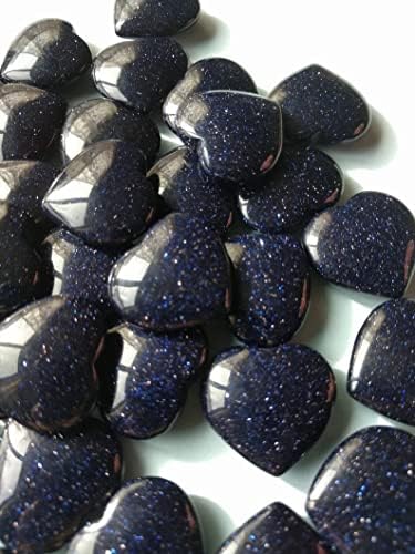 אבן חן אבן חול כחולה של גולדסטון כחול, קישוט כיס חמוד, מתנה לאהובים