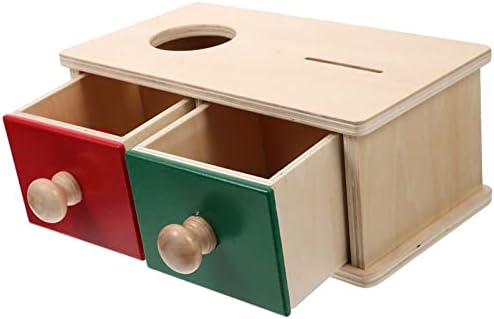 צעצועי פעוטות פעוטות צעצועים לתינוקות מונטסורי תינוקת קופסת מטבעות עץ אימבוקאר קופסא קופסאות קופסאות קופסאות