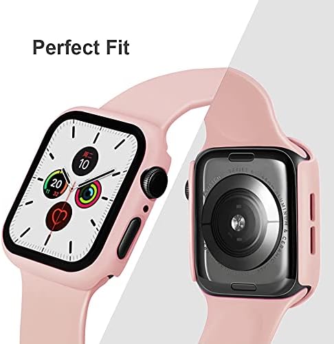 להקת סיליקון של Xfen Sport ו- Case עם מגן המסך לסדרת Apple Watch 7 Series 6 SE סדרה 5 סדרה 4