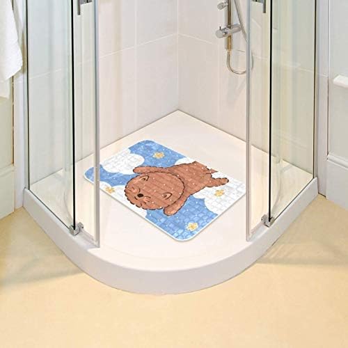 Bennigiry Long 14.7 x 26.9 אינץ 'אמבטיה, מקלחת, מחצלת אמבטיה לילדים, פעוט, תינוק וכל המשפחה עם חורי ניקוז,
