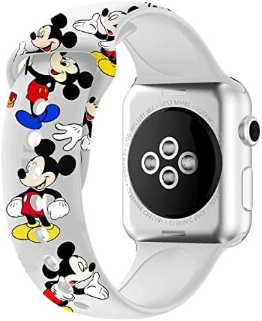 להקות נושא עכבר מצויר של מיאדאל עבור Apple Watch, התאימו לכל סדרות iwatch, 38 ממ/40 ממ/42 ממ/44 ממ