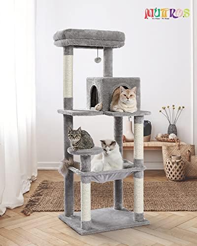 מוטרוס 56.3 חתול עץ לחתולים גדולים צרור 40 קקטוס חתול עץ עם מתכת קטיפה גדול שטיח ערסל