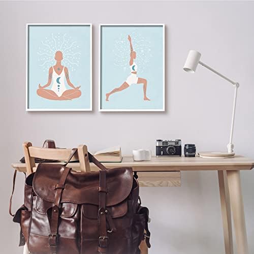 תעשיות סטופל יוגה כושר עובד דמות אנושית מדיטציה, עיצוב מאת נינה בלו
