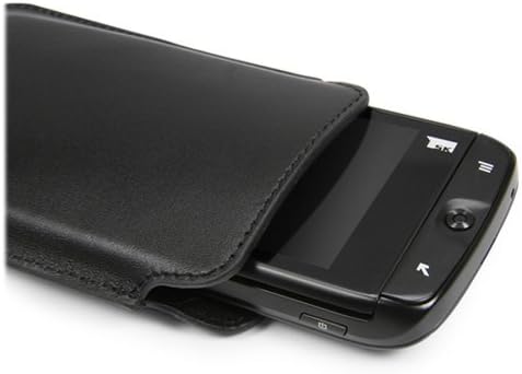 מארז גוויות קופסא תואם לטלפון בהיר II - כיס עור אמיתי, כיס קל משקל קל משקל קל לטלפון II - Nero Black