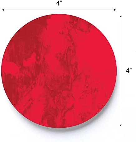 ספלאש משולש אדום מותך 4 x 4 סופג קרמיקה עגולה חבושים של 4
