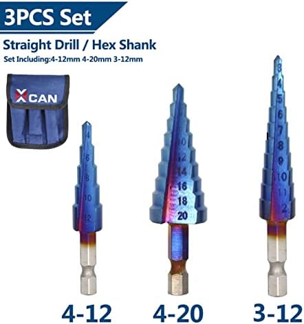 מקדחות מתכת 4-32 ממ מצופה כחול מצופה קידוח קידוח כלי קידוח עץ מתכת מקדח חרוט 1 pcs