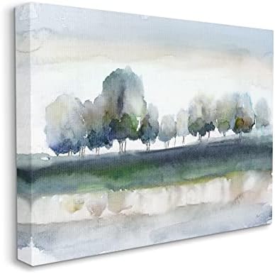 תעשיות סטופל פרדס עץ זורם נהר צבעי מים סצנת טבע קיר קיר, עיצוב מאת נאן