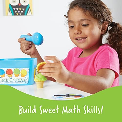 משאבי למידה חכם סקופים מתמטיקה פעילות סט, לערום ומיון צעצועים, מפתחת מוקדם מתמטיקה מיומנויות, 55 חתיכות, גילים 3+