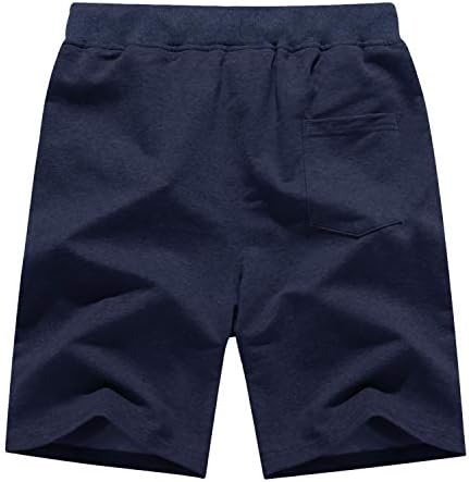 מכנסי כותנה של גברים מכנסיים מכנסיים קצרים של מכנסי אימון מזדמנים המריצים מכנסיים קצרים עם כיסי רוכסן