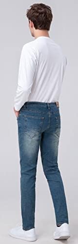 ג'ינס מחודדים משובצים וג'ינס מחודדים של גברים משובצים וגברים רגילים
