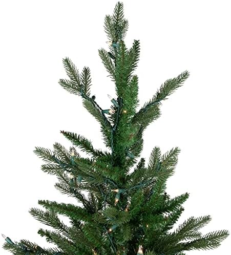 4 עץ עציץ מראש של גרנדה אשוחית עץ חג המולד מלאכותי, אורות ברורים