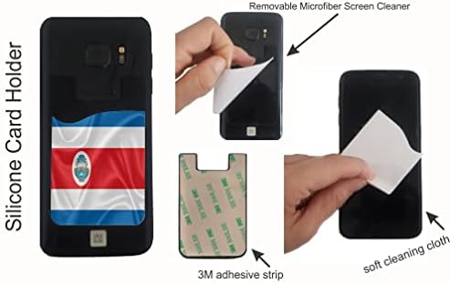 עיצוב דגל של קוסטה ריקה - סיליקון 3M דבק כרטיסי אשראי נקל
