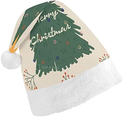 חג המולד סנטה כובע, החג שמח חג המולד חג כובע למבוגרים, יוניסקס נוחות חג המולד כובעי לשנה חדשה חגיגי תלבושות חג מסיבת