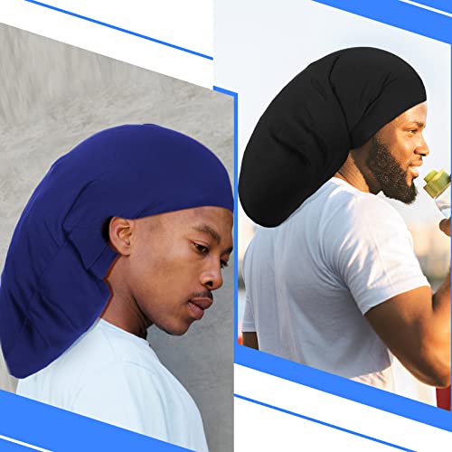 4 חתיכות יוניסקס ג ' מבו ראסטות כובע ארוך שיער ראסטות ראש לעטוף שינה כובע שיער אביזרי שינה מצנפת עבור גברים נשים