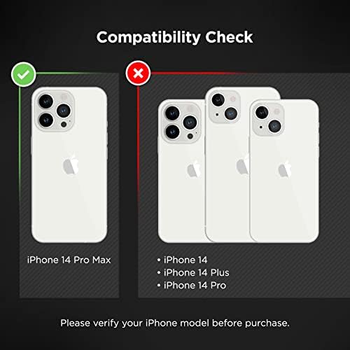 מארז לולאת אצבעות עטוף המיועד לאייפון 14 Pro Max Case עם מחזיק טלפון רצועת יד - Crystal Clear