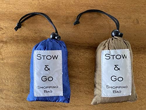Stow & Go - קניות לשימוש חוזר - תיק כתף - רק 2 גרם - מגיע ככיס זעיר שמתאים בקלות בארנק או בכל תיק