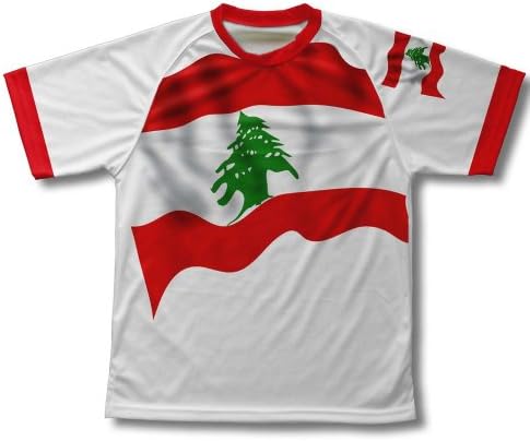 חולצת טריקו טכנית של דגל סקודופרו לבנון לגברים ונשים