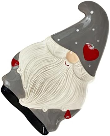 Labrimp Santa Claus צלחת לידה צלחת תפאורה לעוגיות סנטה עוגיות מגש ירקות מגש קינוח צלחת מסיבת חג המולד קרמיקה קרמיקה הגשת