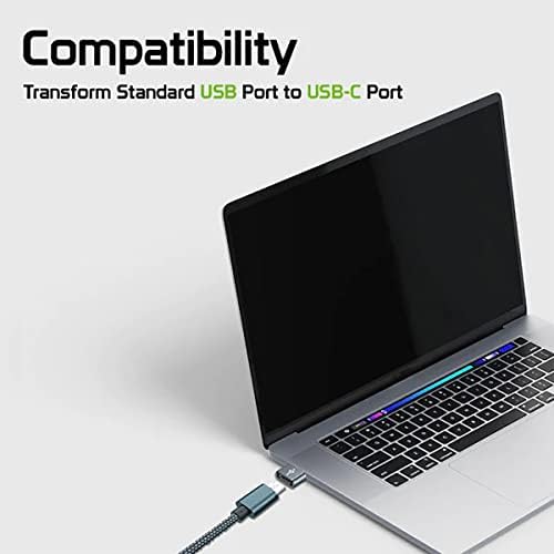 USB-C נקבה ל- USB מתאם מהיר זכר התואם ל- Google Pixel 6 Pro עבור מטען, סנכרון, מכשירי OTG כמו מקלדת, עכבר, ZIP, GAMEPAD,