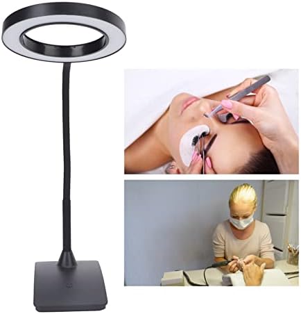 מנורת שולחן LED, 360 מעלות מנורת שולחן LED מסתובבת, 3 מצבי צבע נטולת עמעום עמעום מנורה הגנה עין מנורת USB מנורה
