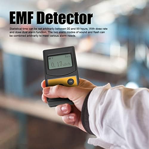 גלאי EMF נייד, מד Geiger Counter EMF לבדיקות EMF ביתיות/משרד/ציד חיצוני/רוח רפאים, עם תצוגת תאורה אחורית LCD